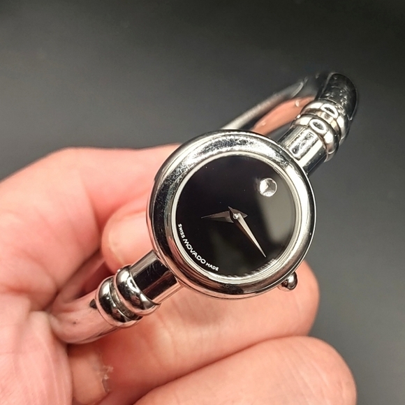 Movado Accessories - Movado Bareleto Silver Tone Bangle